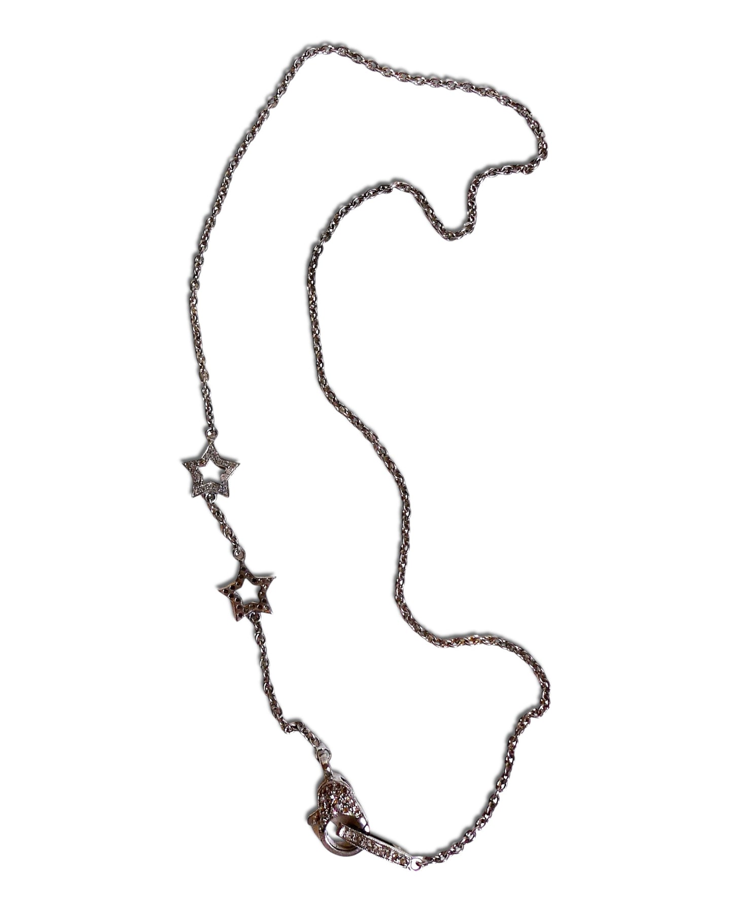 NEW Asymmetrical Star Chain with Diamond Clasp