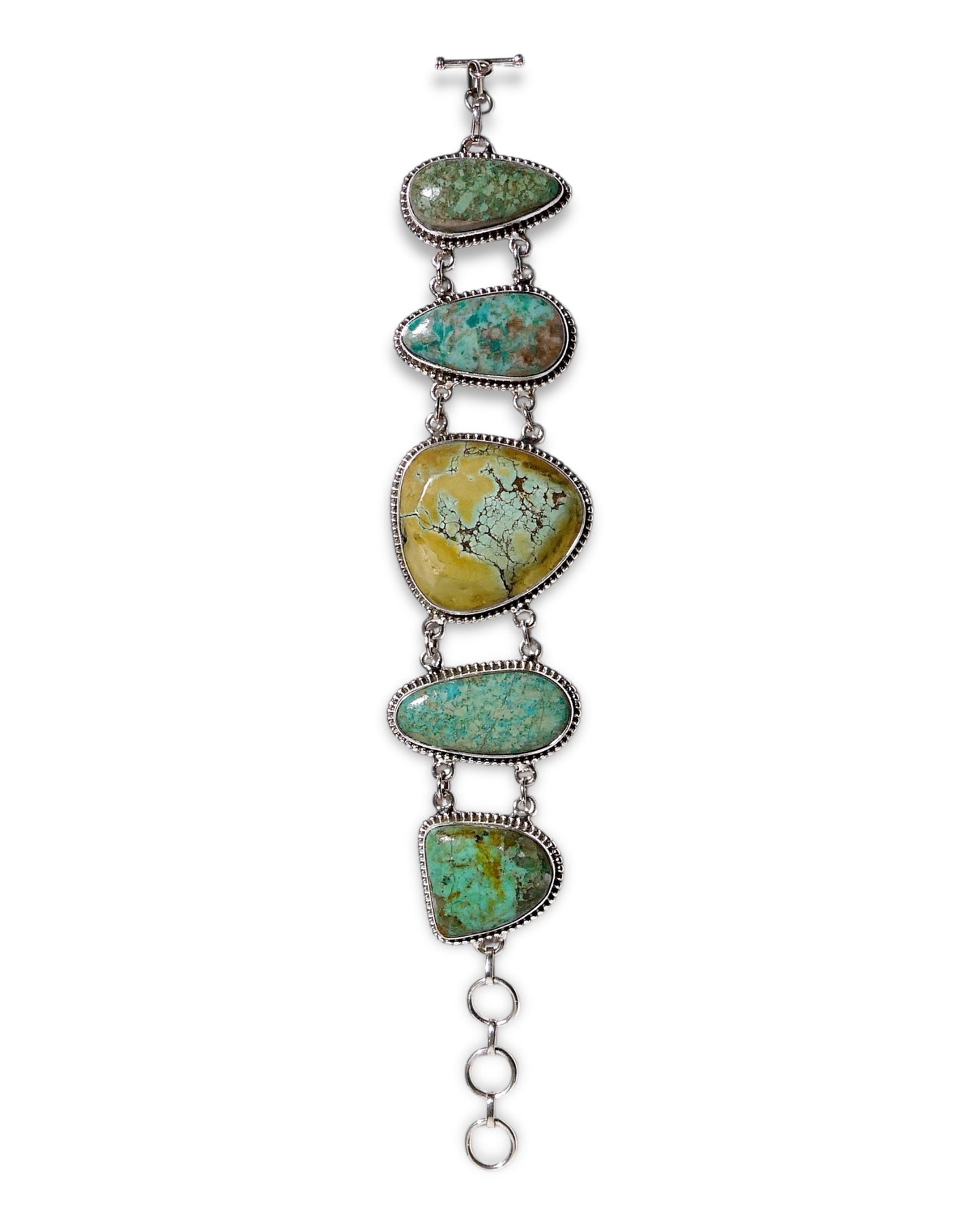 Large Stone Green Royston Turquoise Bracelet