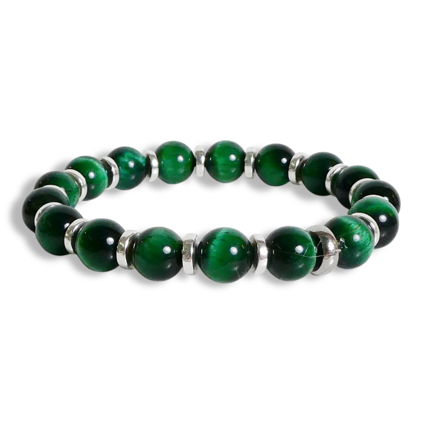 NEW Men’s Natural Gemstone Beaded Stretch Bracelet