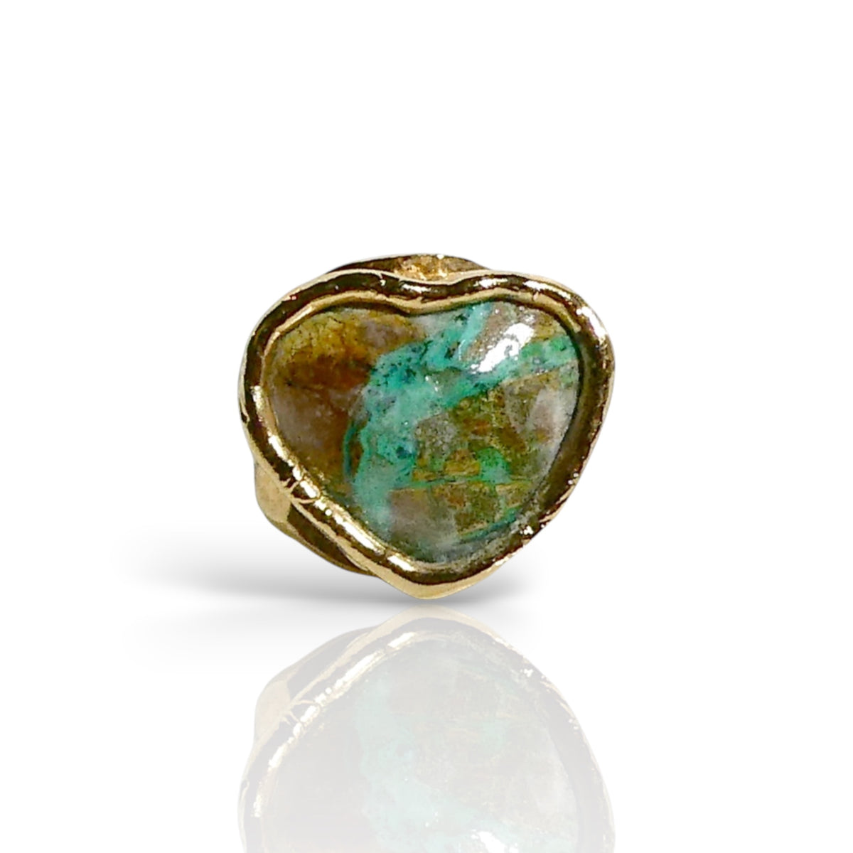Natural Turquoise Heart Ring