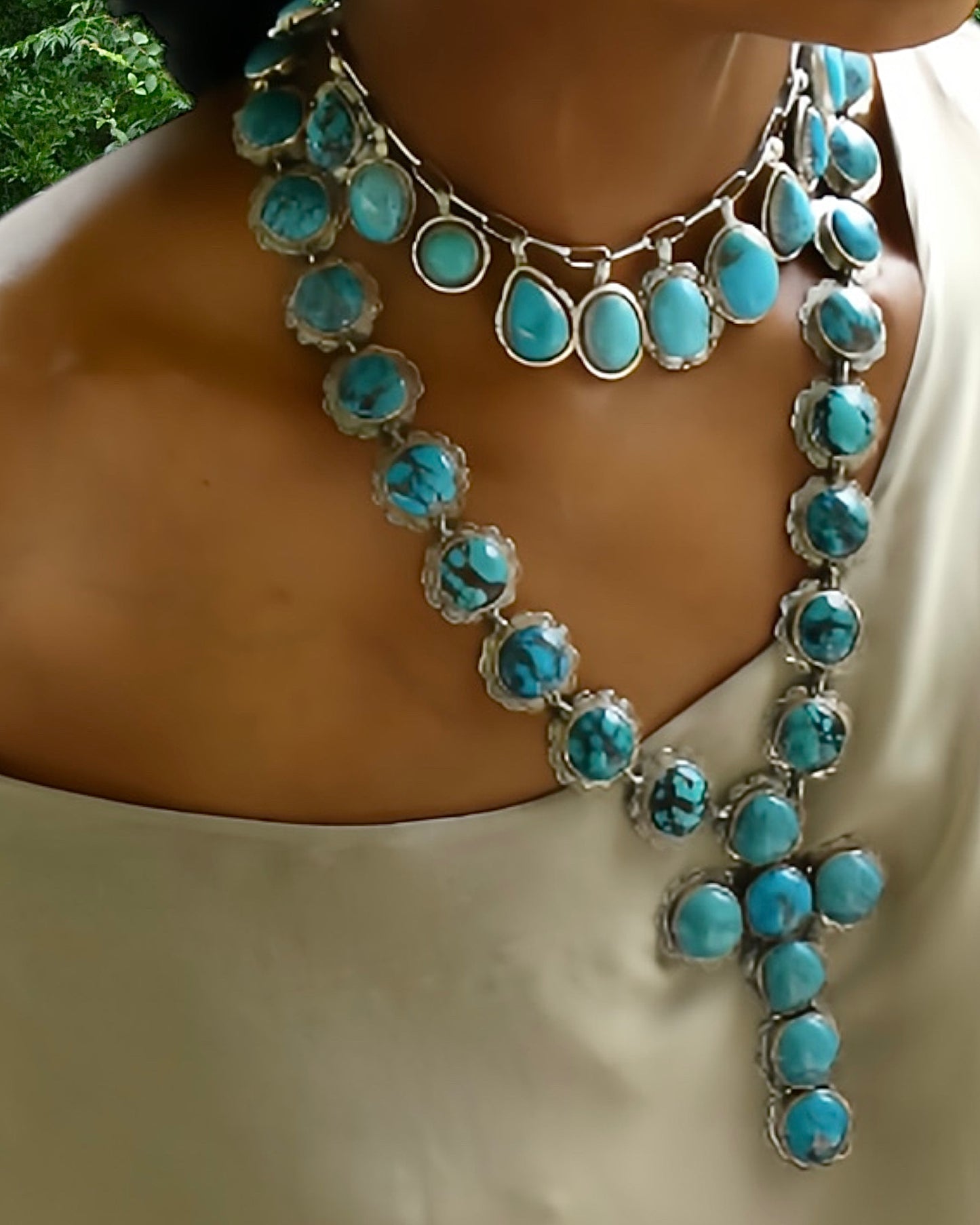 NEW Sterling Silver 925 and Turquoise Cross Necklace