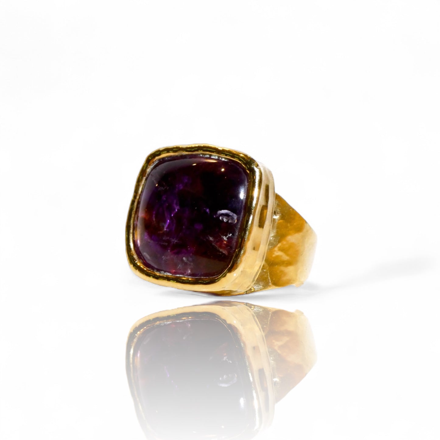 Square Amethyst Ring