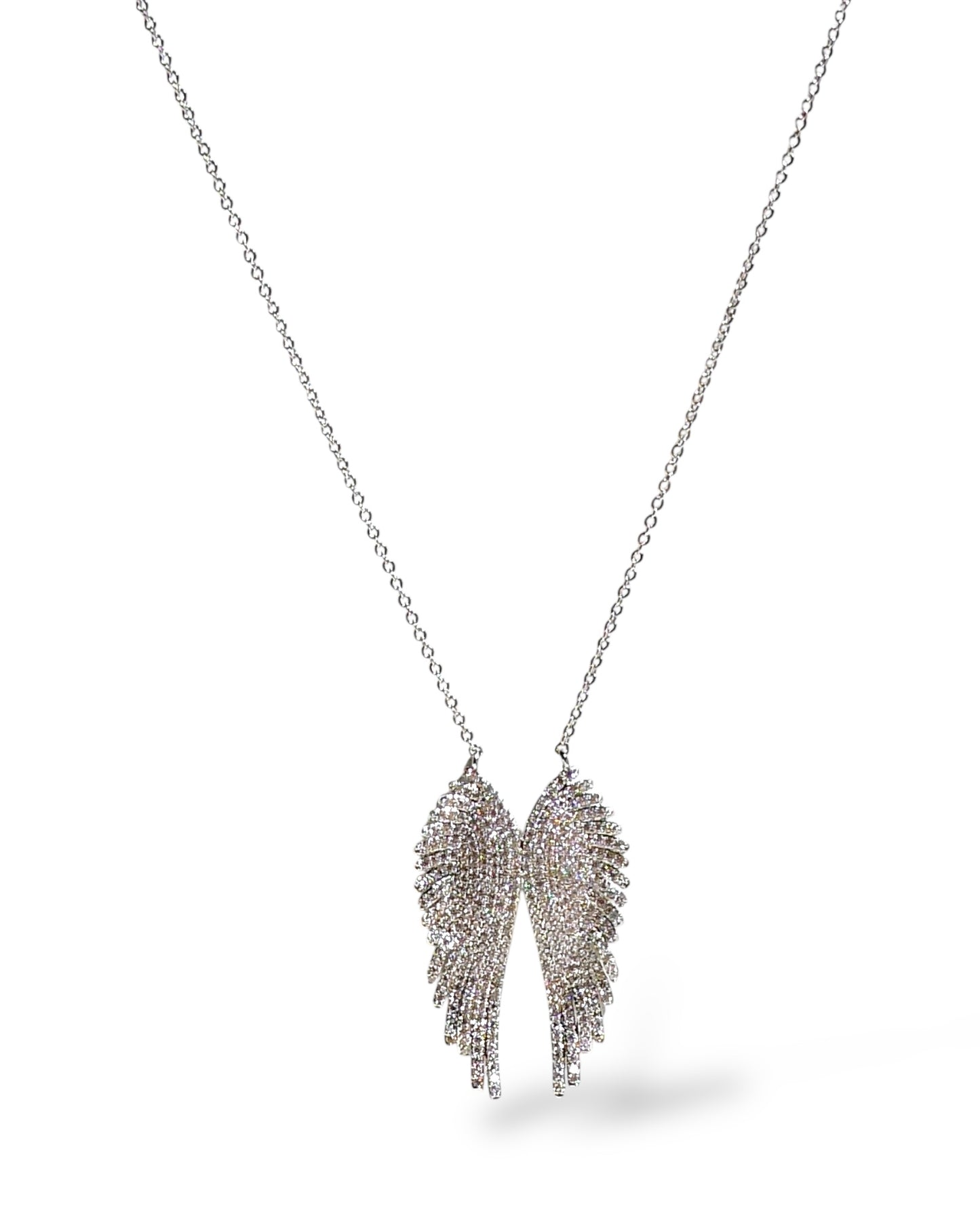 Pavé Angel Wings Necklace
