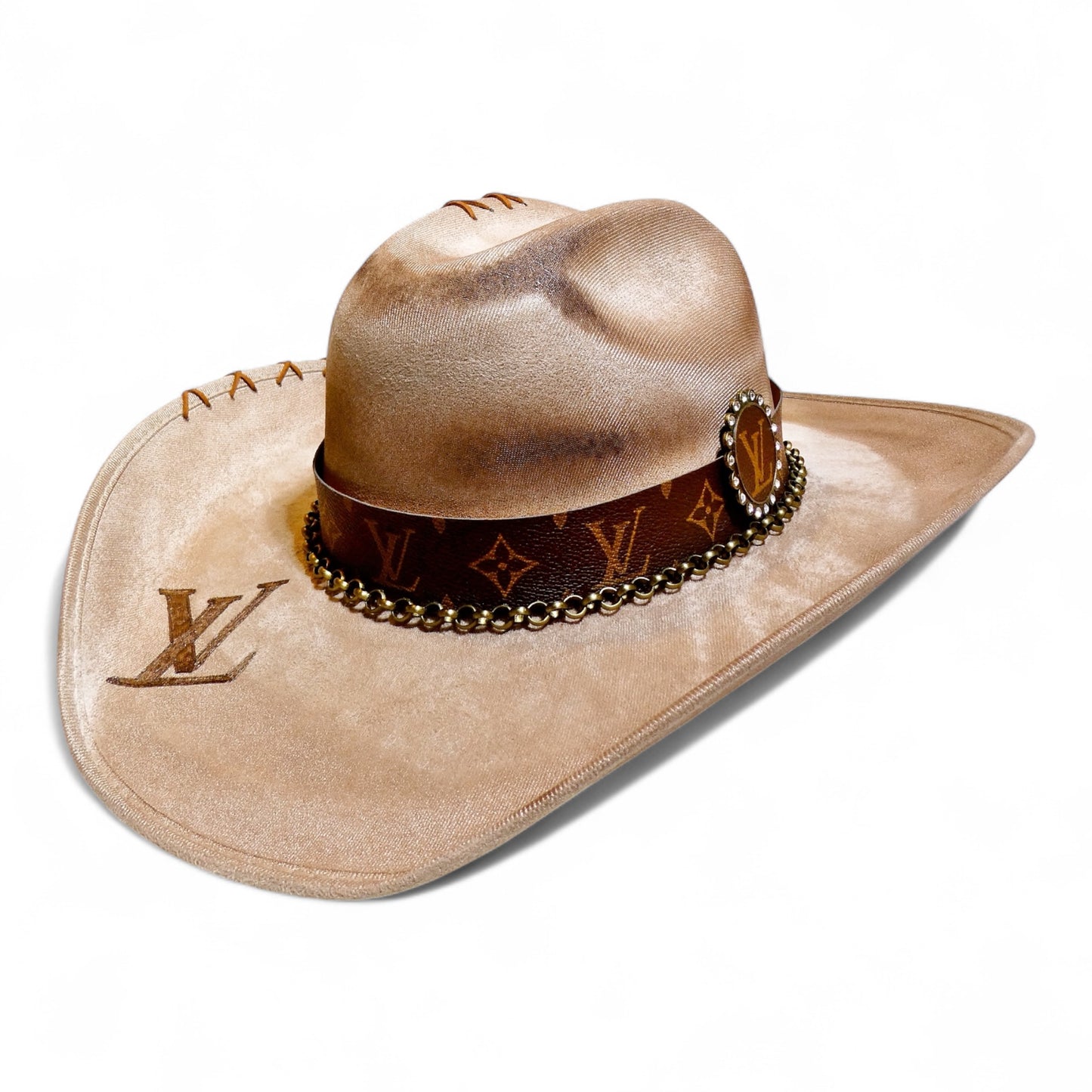 LV Cowboy Hat in Mocha