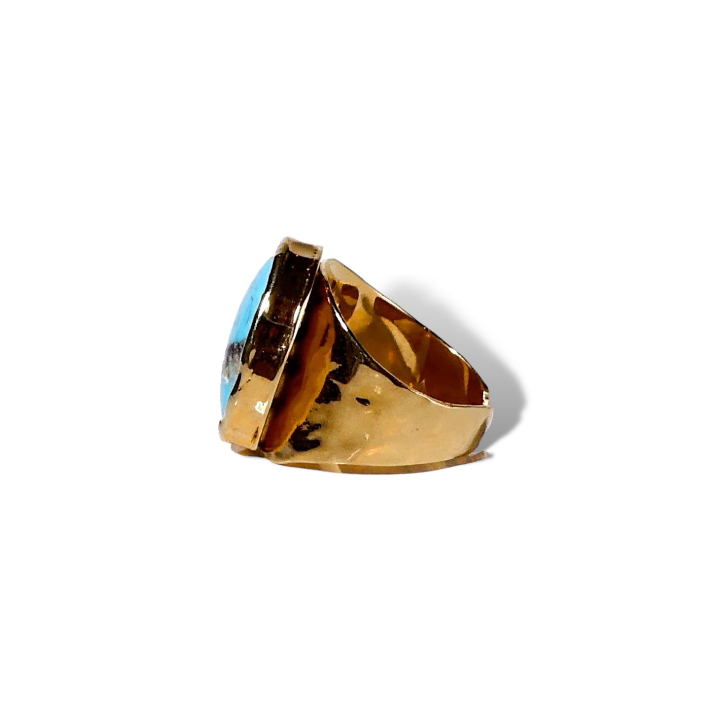 Oval Turquoise Adjustable Ring