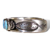 Sterling Silver & Turquoise Oval Cuff