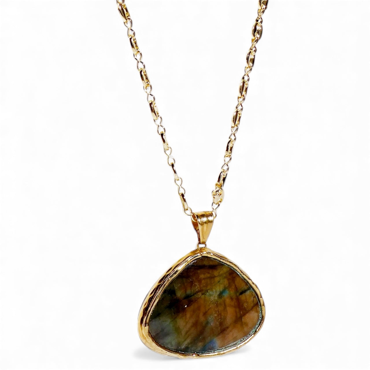 Large Labradorite Pendant Necklace