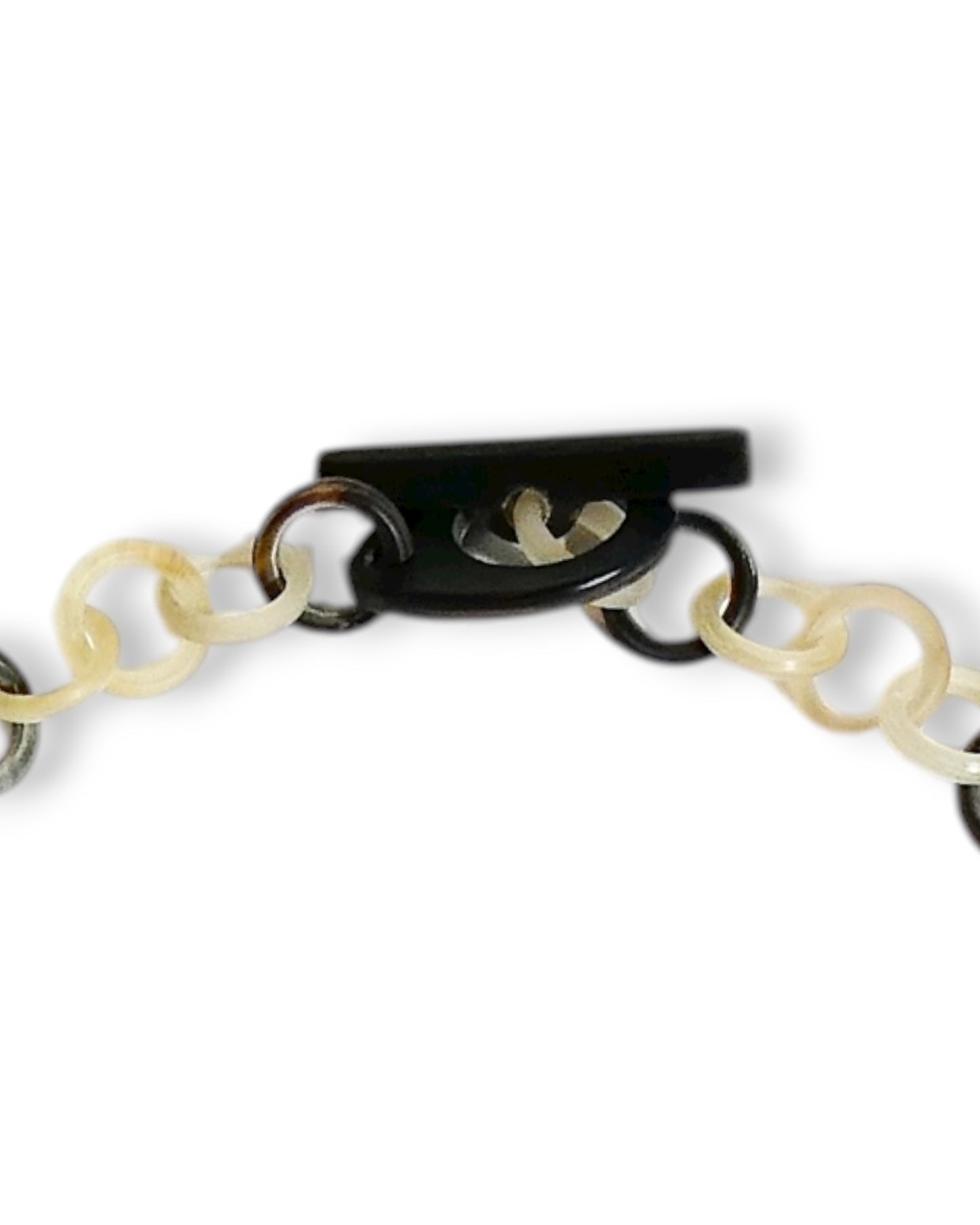 Chunky Horn Link Necklace