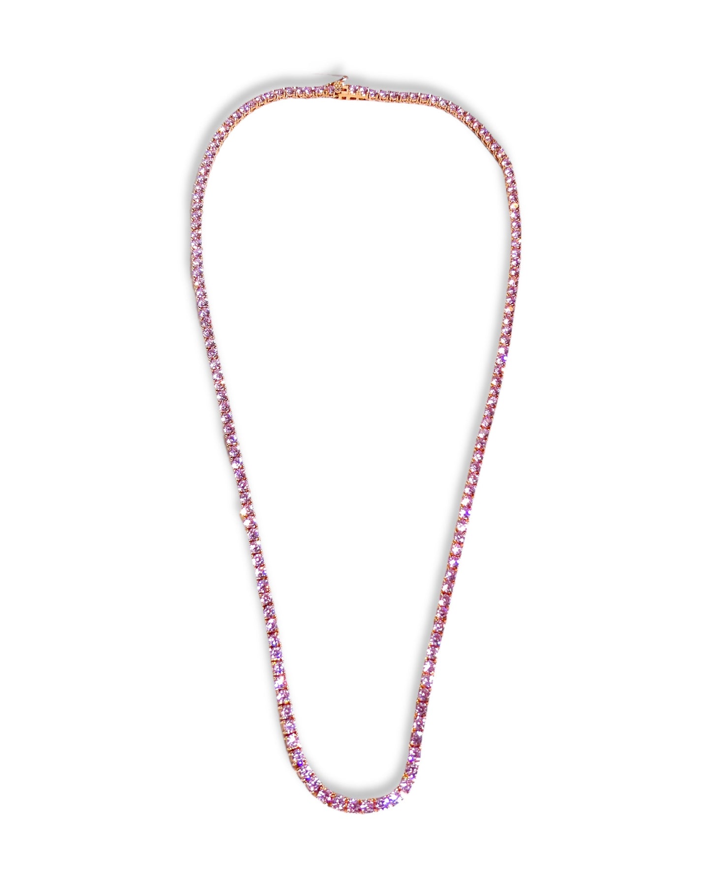 Pink 20” 3mm Tennis Necklace