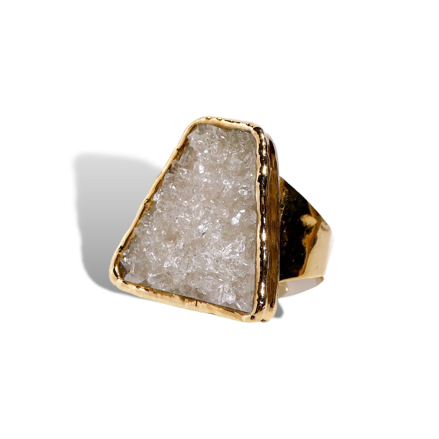 Geometric Druzy Ring