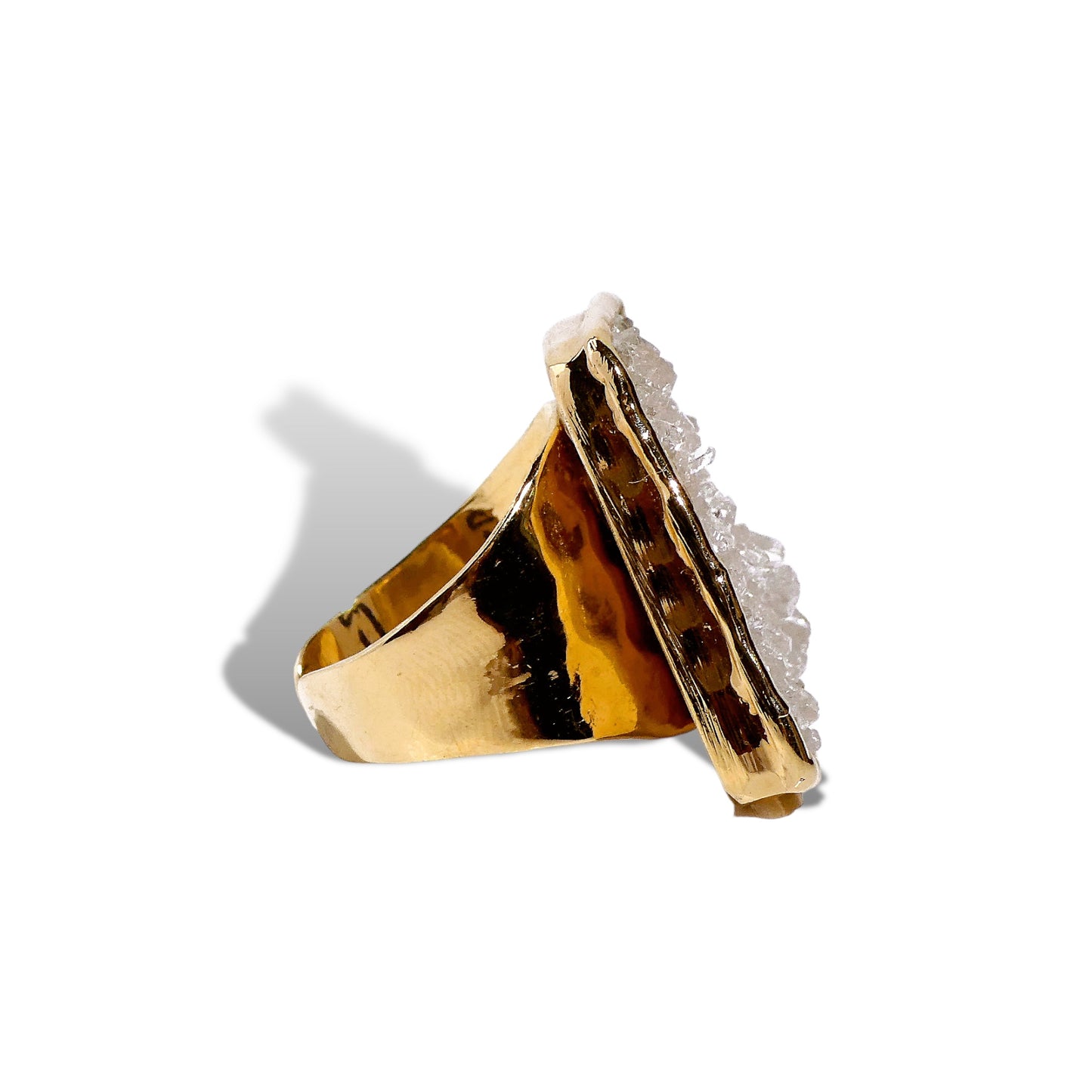 Geometric Druzy Ring