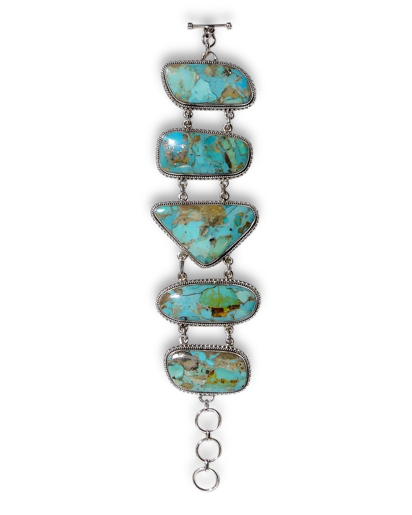 Large Turquoise Link Bracelet