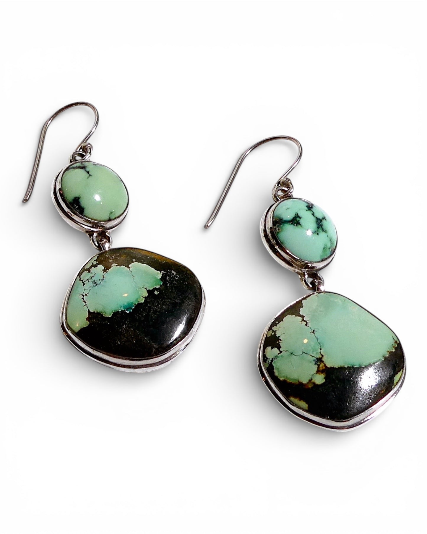 Light Green Turquoise Dangle Earrings