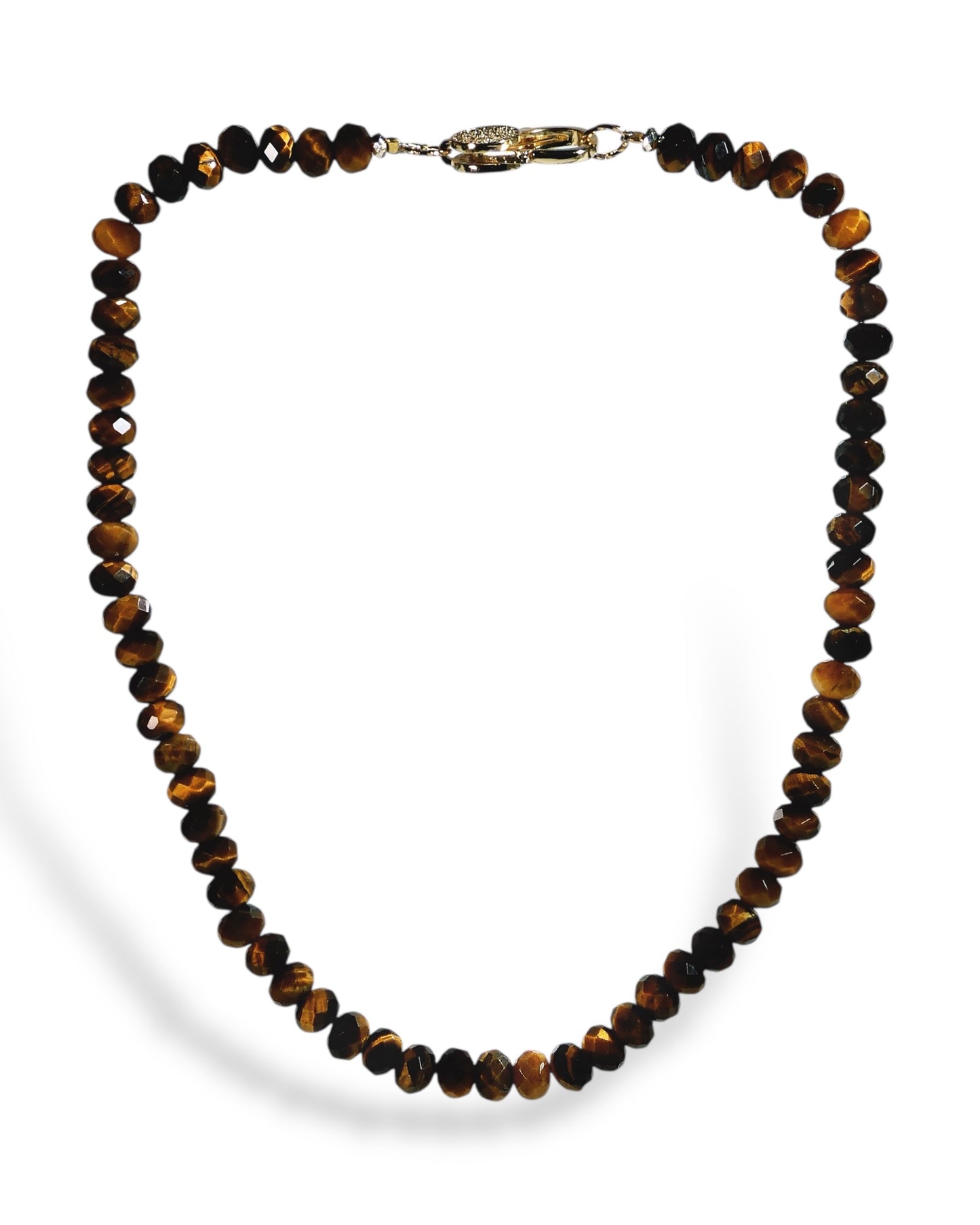 NEW Tiger’s Eye Candy Necklace with Pave Clasp