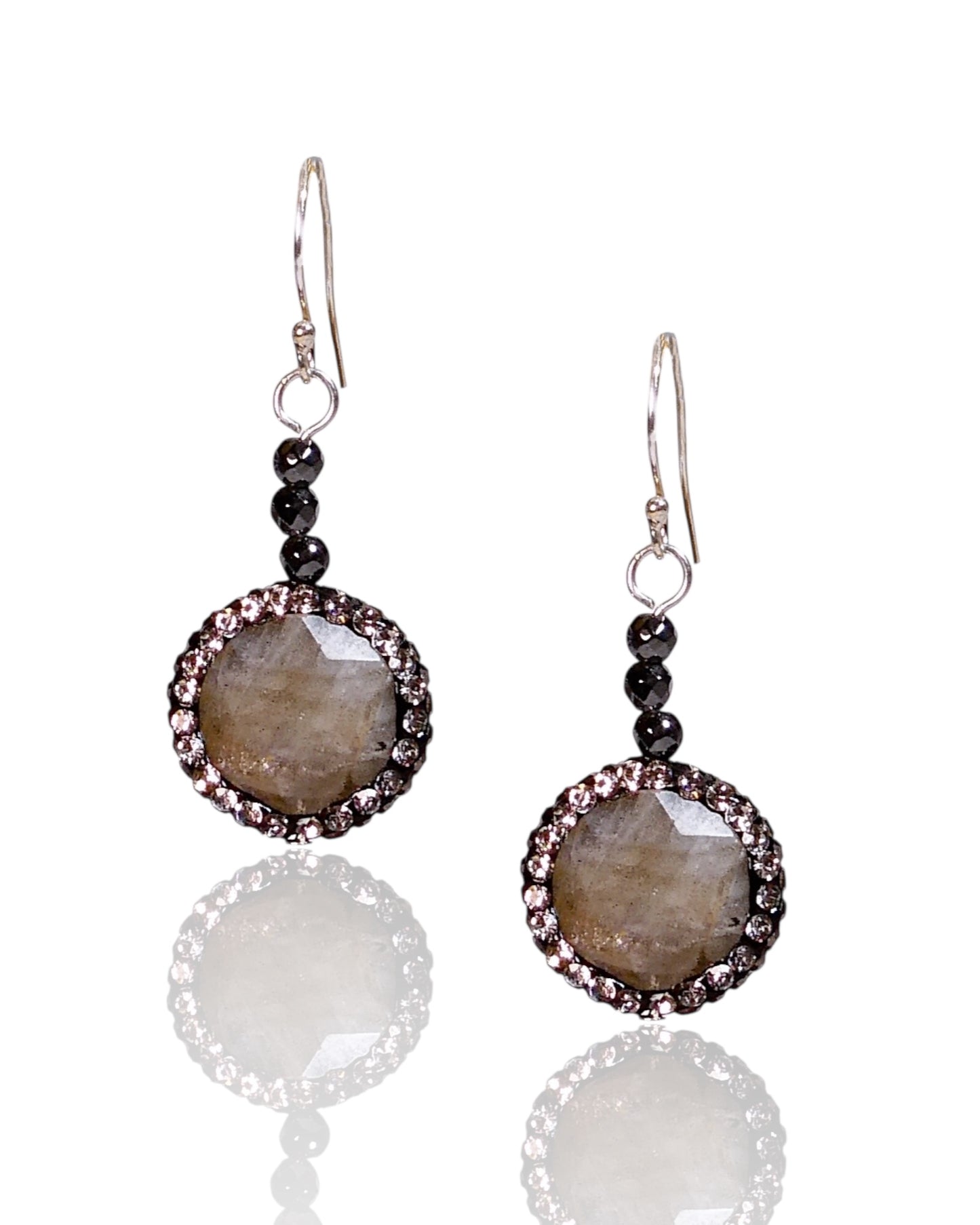 NEW Gemstone and Crystal Dangle Earrings (More Colors)