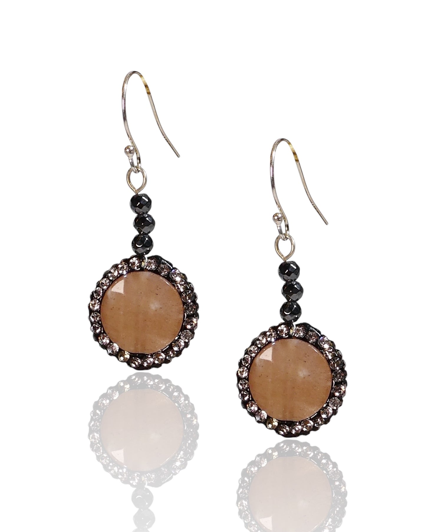 NEW Gemstone and Crystal Dangle Earrings (More Colors)