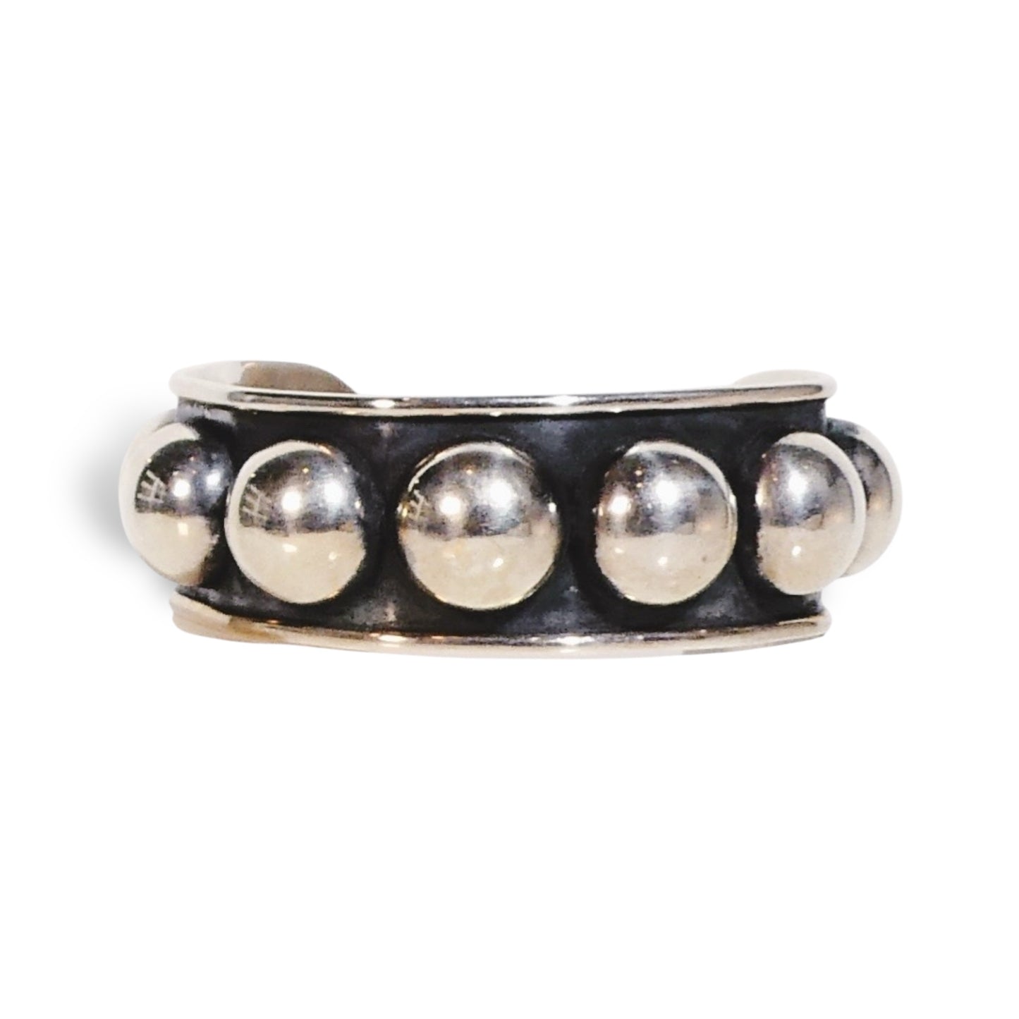 NEW Sterling Silver XL Ball Cuff