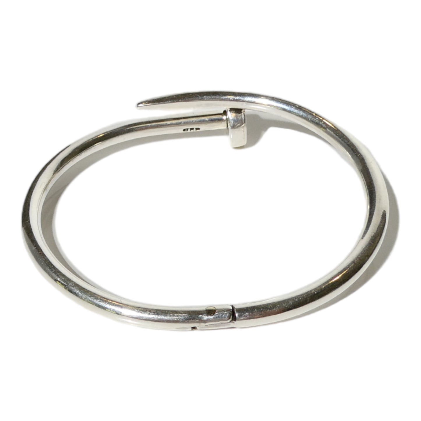 Sterling Silver Wrapped Nail Bracelet