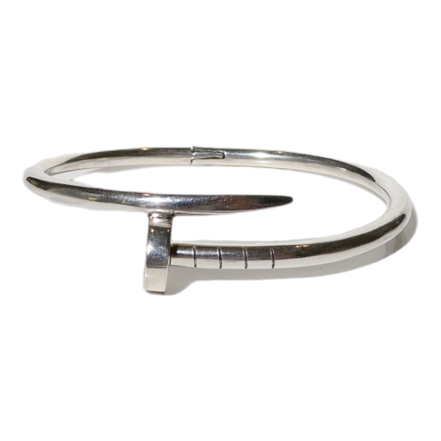 Sterling Silver Wrapped Nail Bracelet