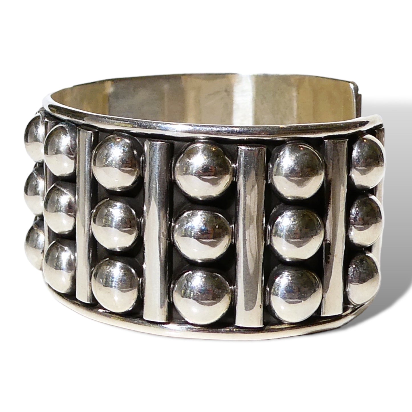 Sterling Silver Ball Cuff