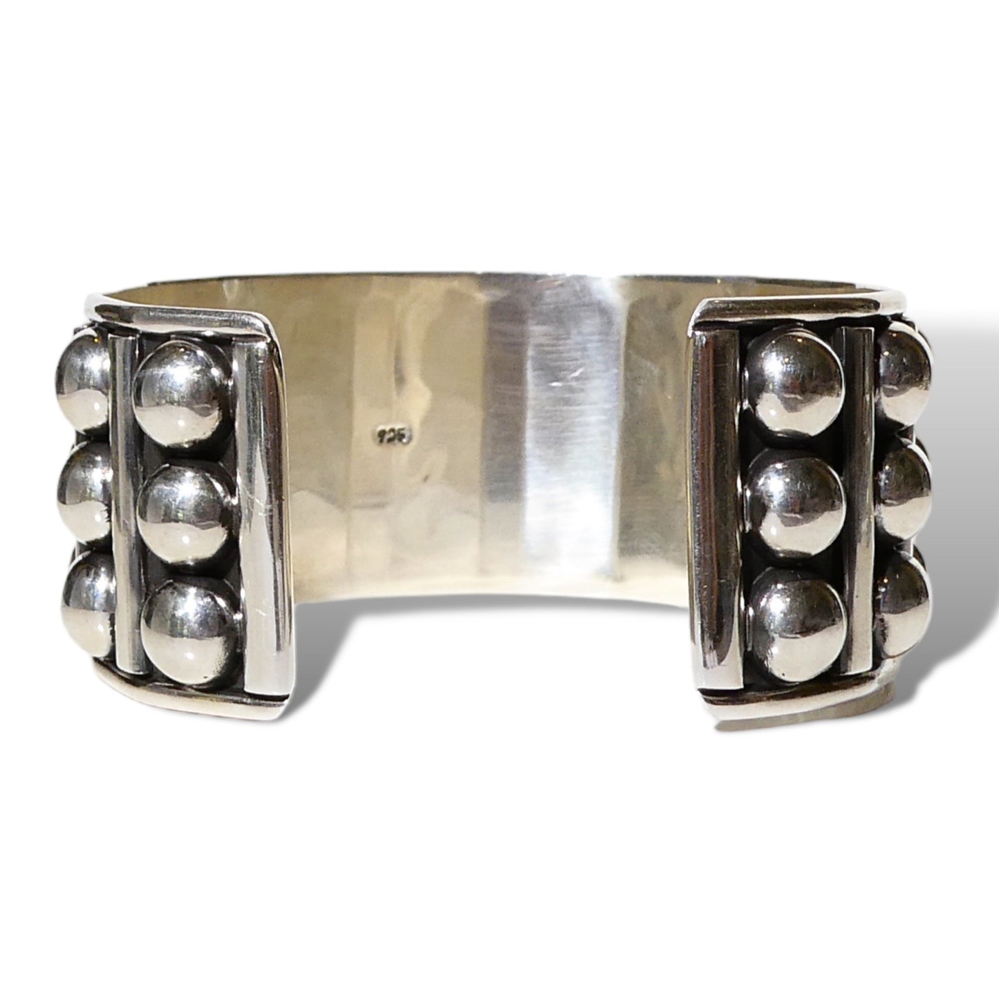 Sterling Silver Ball Cuff