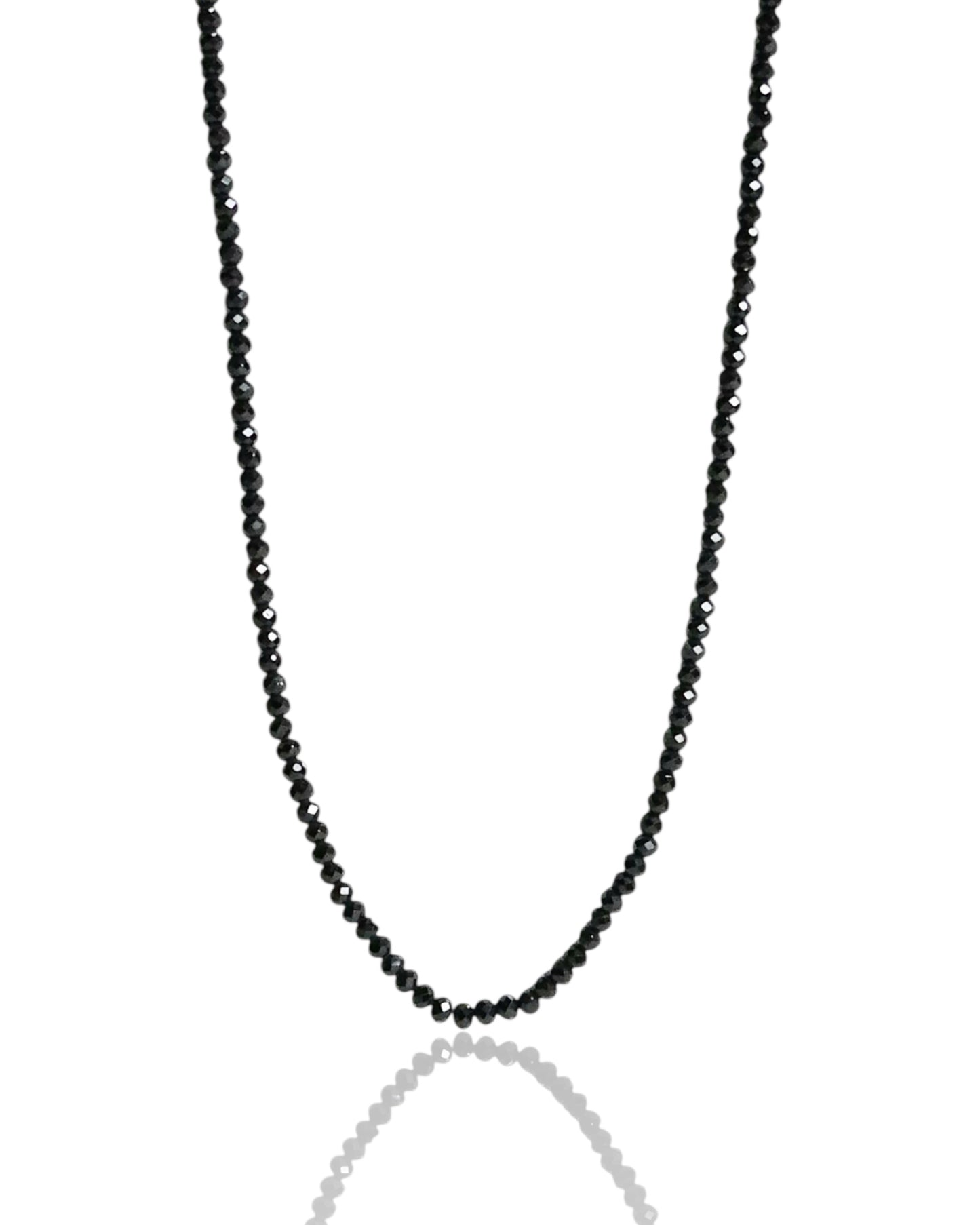 NEW Men’s Black Spinel Beaded Necklace