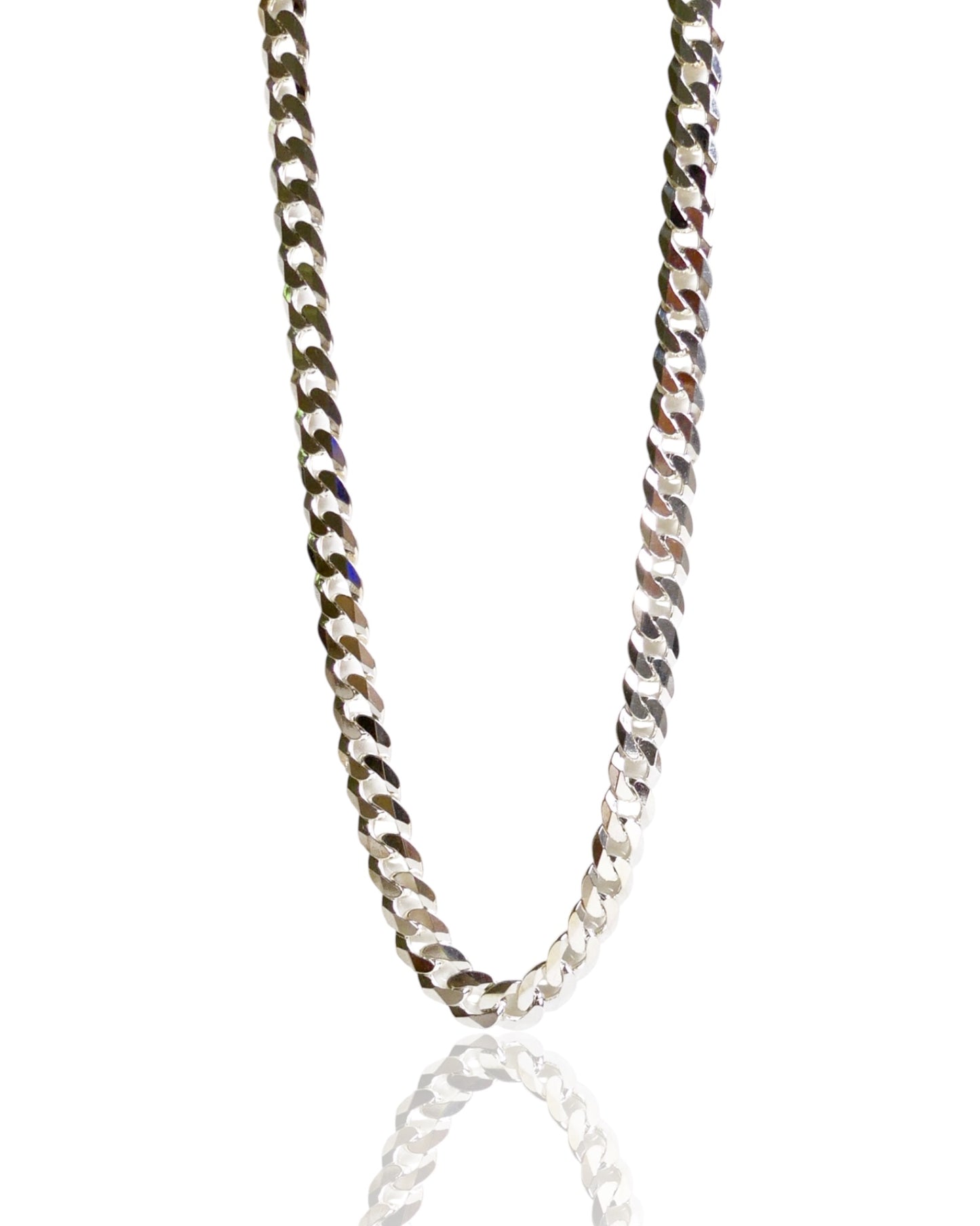 NEW Men’s Sterling Silver Curb Link Chain Necklace
