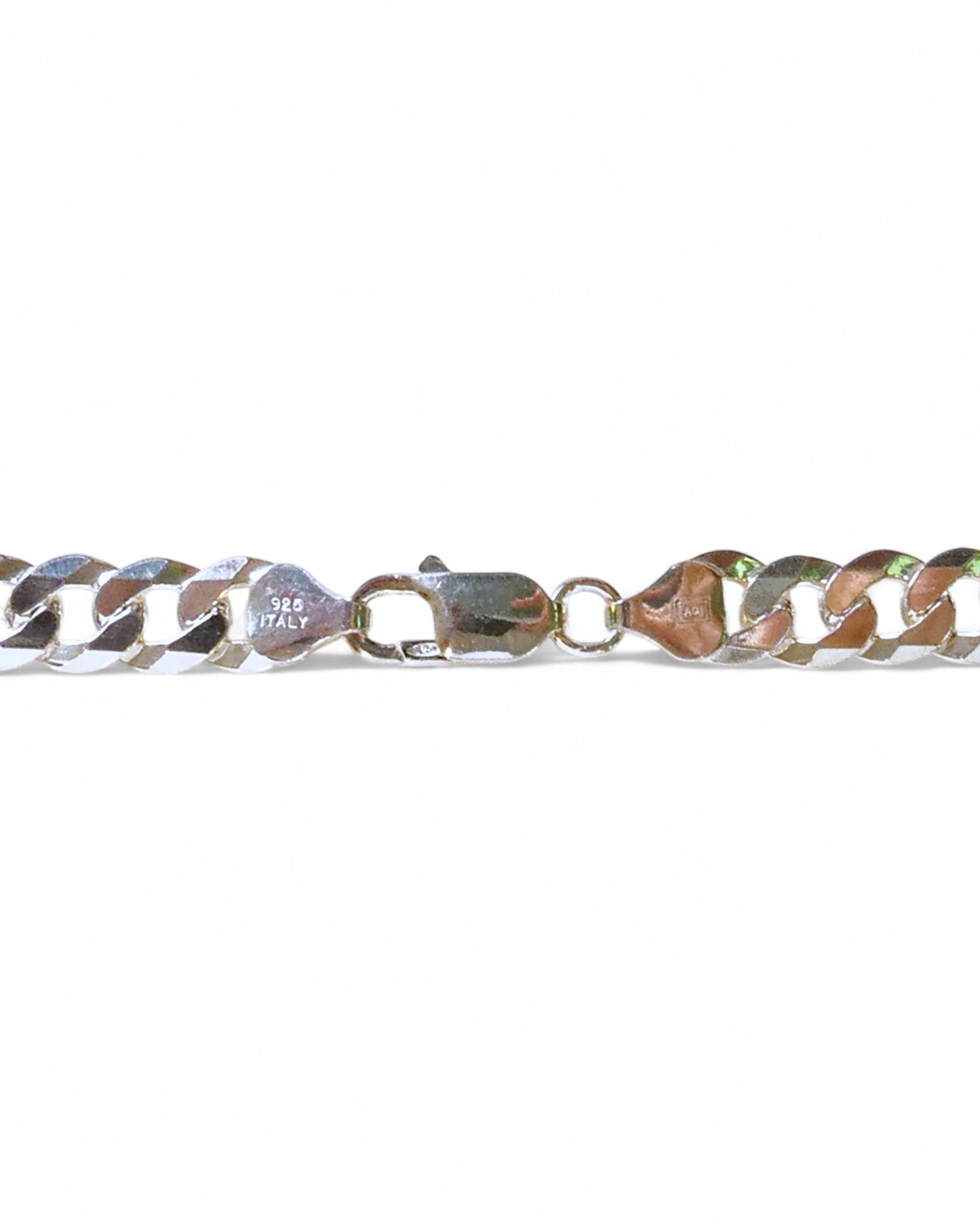 NEW Men’s Sterling Silver Curb Link Chain Necklace