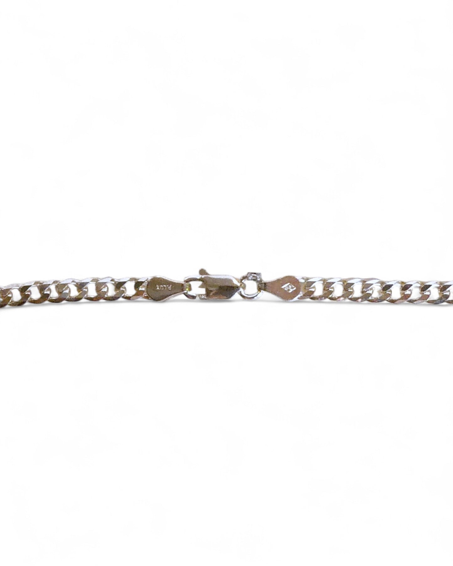 NEW Men’s Thin Sterling Silver Curb Chain Necklace