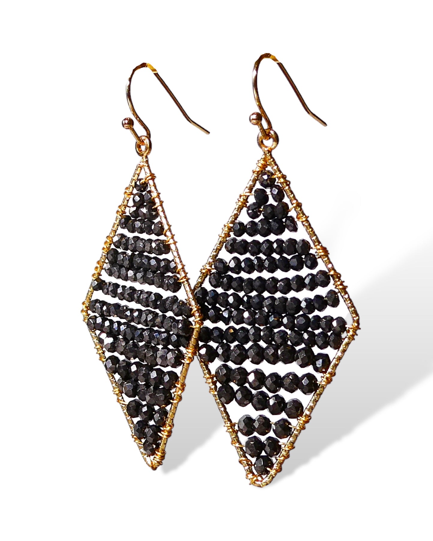 On Sale - Crystal Beaded Dangle Earrings