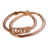 Love Bracelet in Rose Gold Hematite