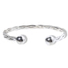 Sterling Silver Braided Bracelet with Ball Beads