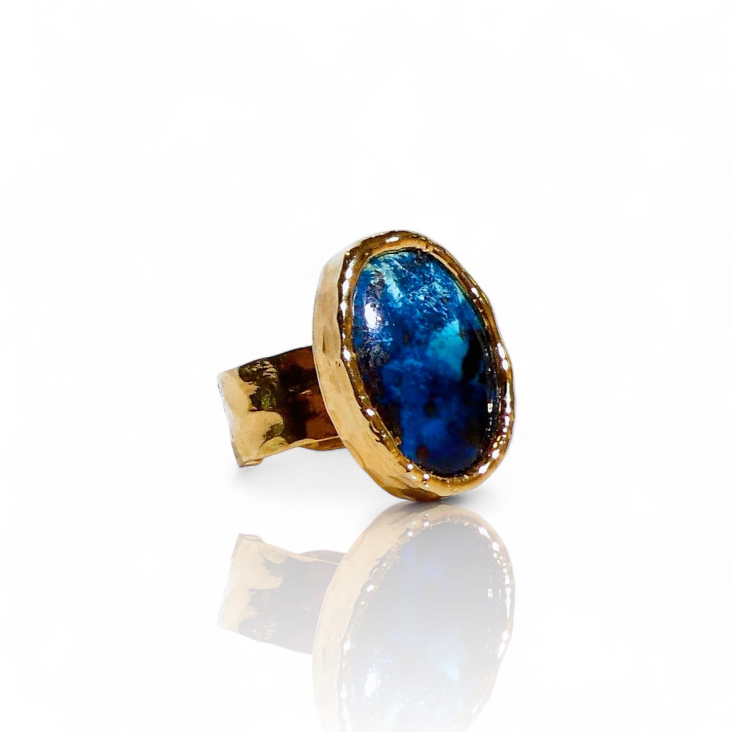 Dark Blue Chrysocolla Ring