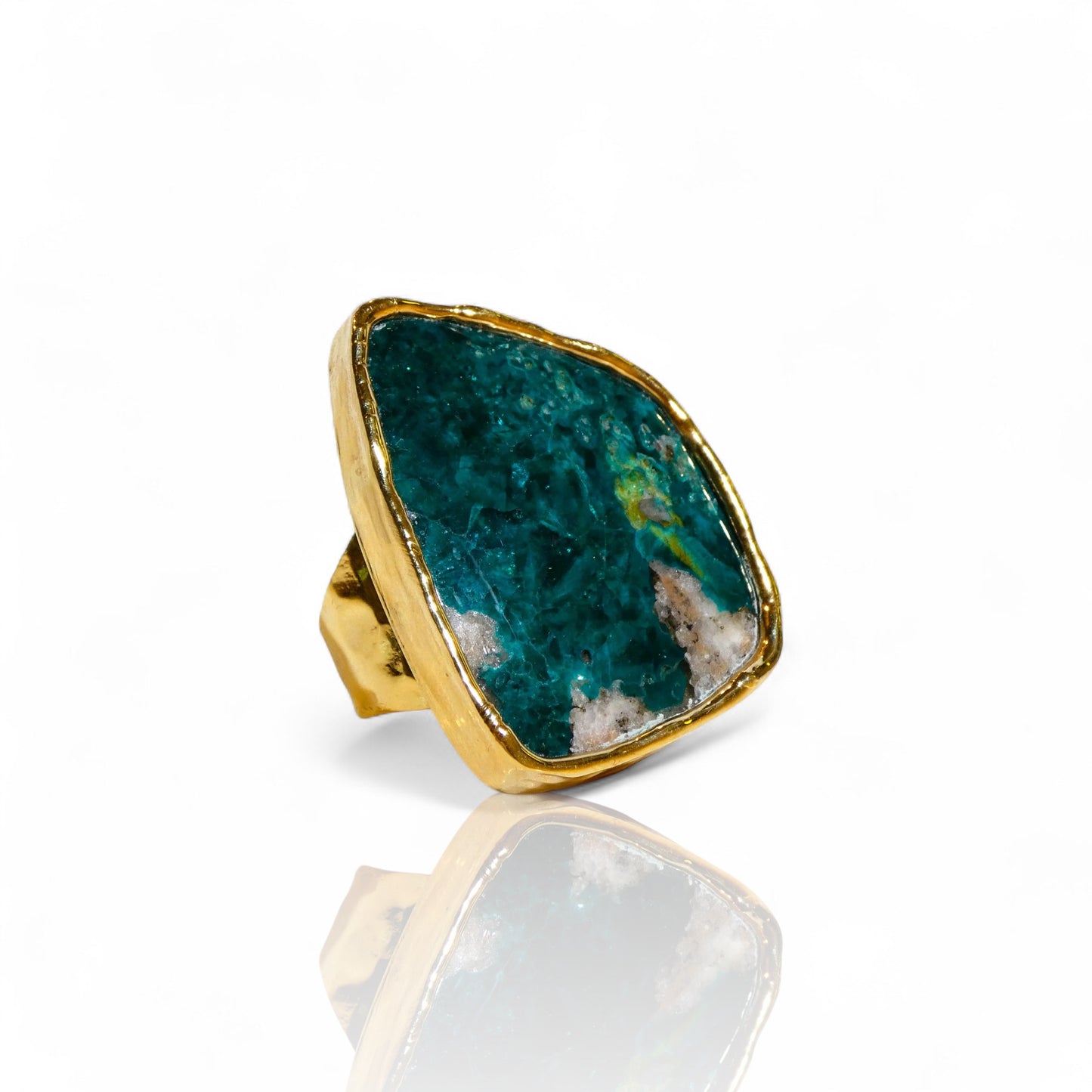 Angled Chrysocolla Ring
