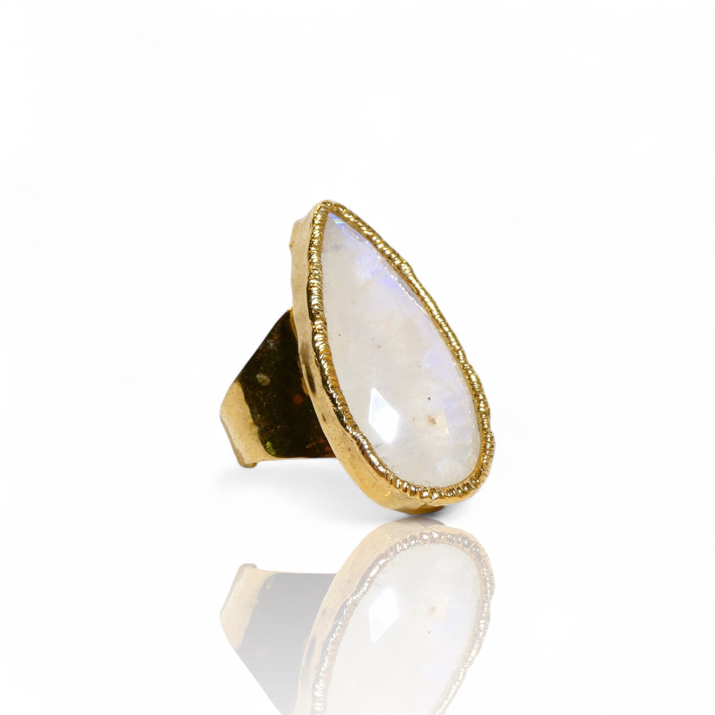 Teardrop Moonstone Ring