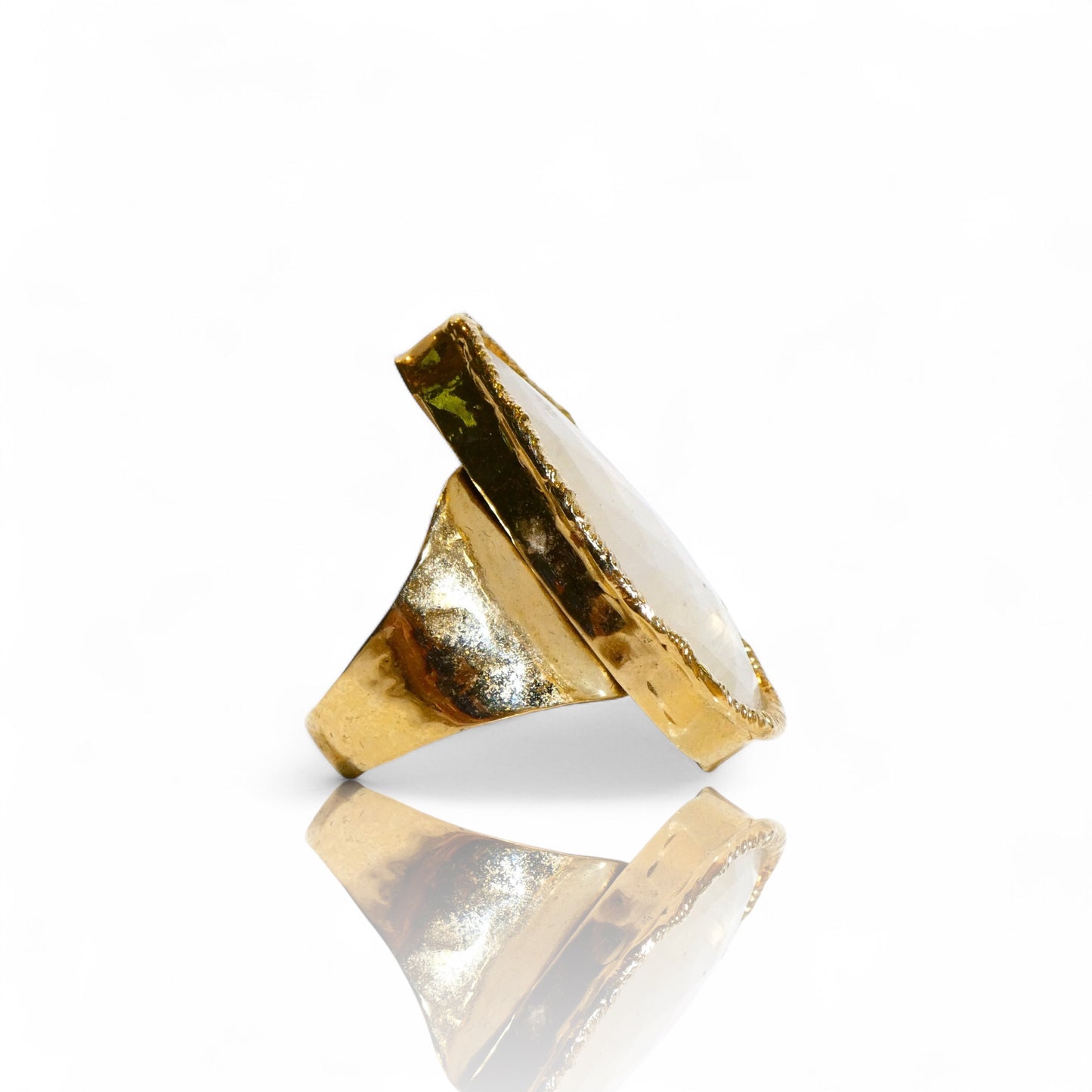 Teardrop Moonstone Ring