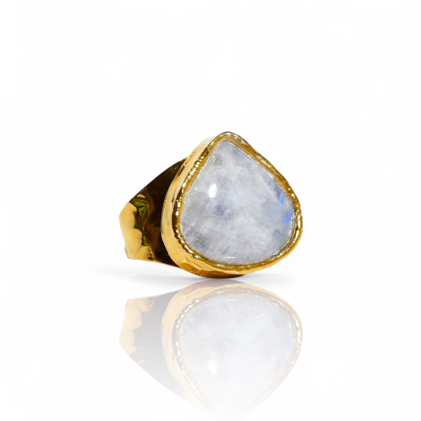Pear Shaped Moonstone Ring