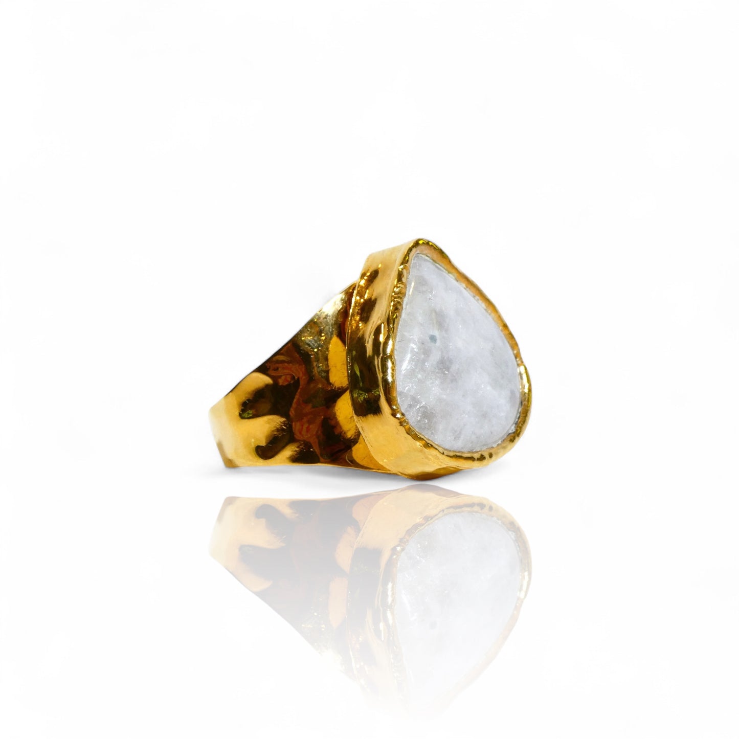 Pear Shaped Moonstone Ring