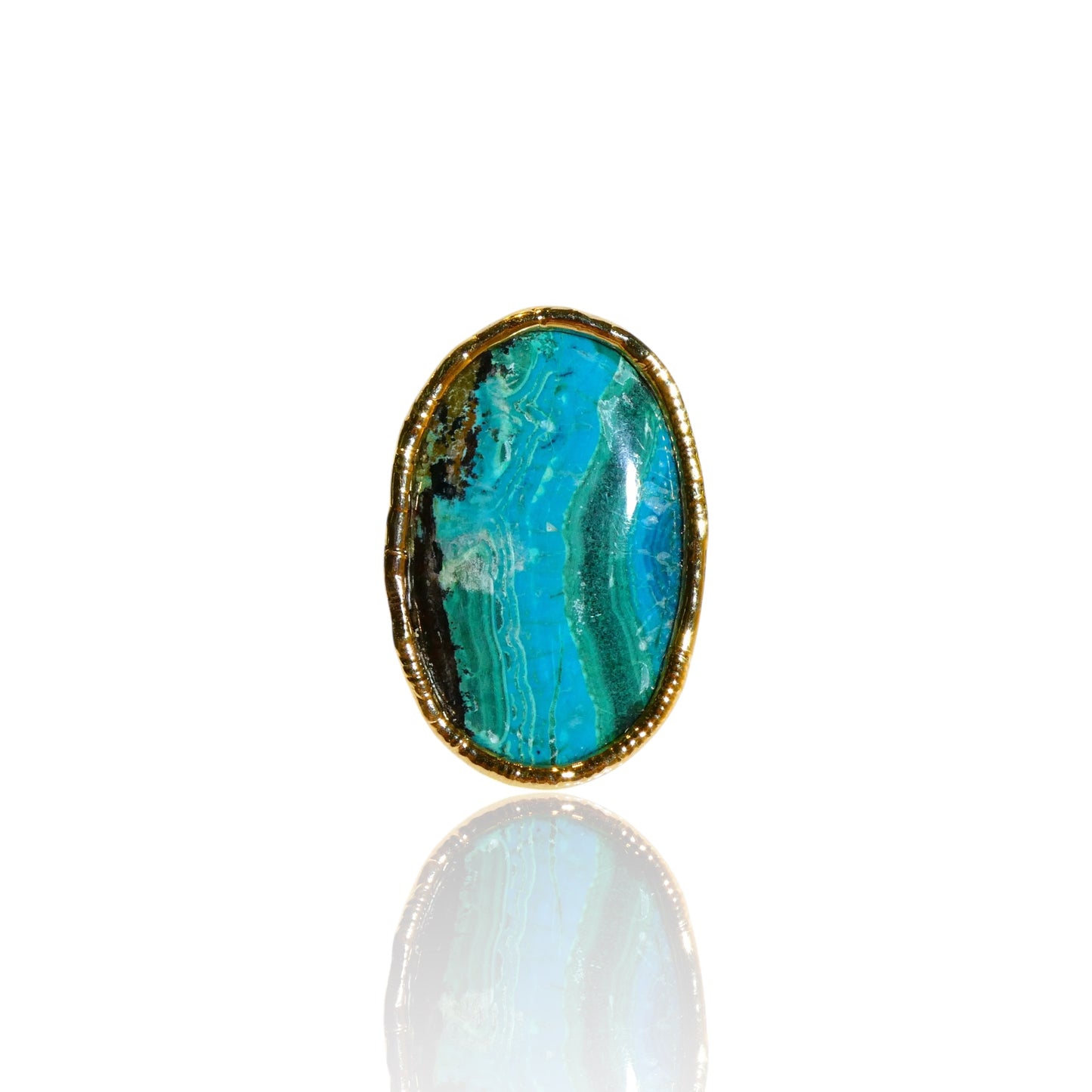 Blue Green Chrysocolla Ring