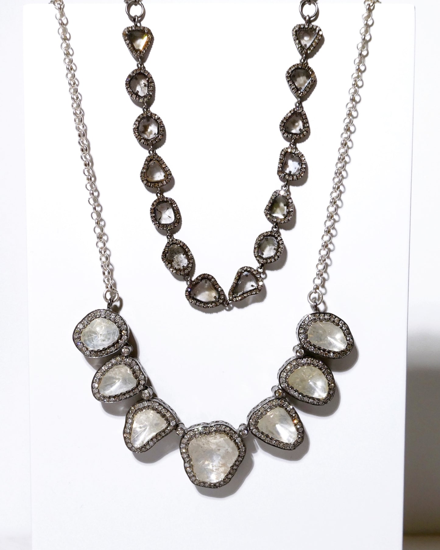 Raw Cut Diamond Necklace