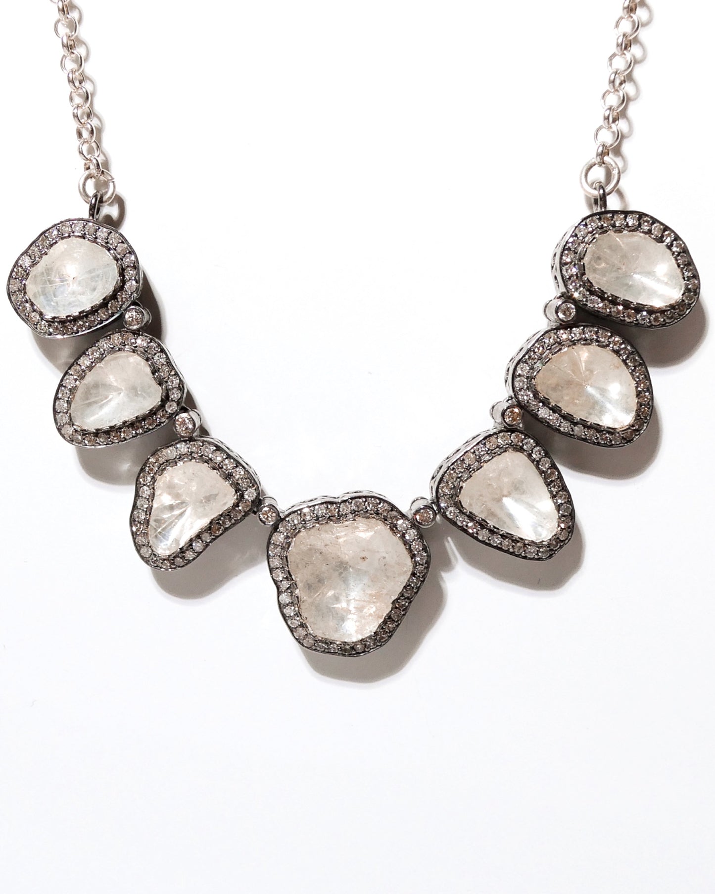 Raw Cut Diamond Necklace