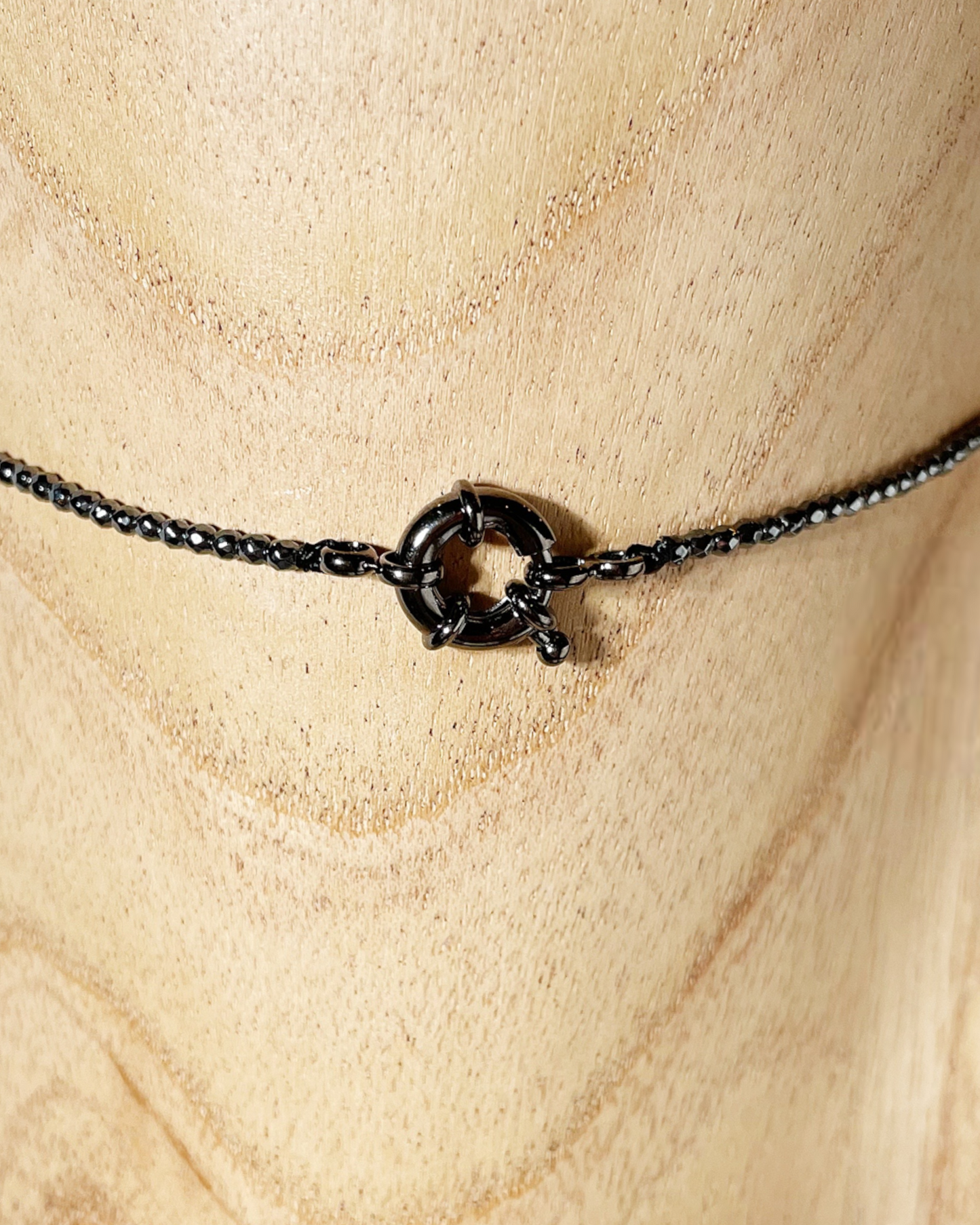 Long Hematite and Natural Gemstone Lariat Necklaces