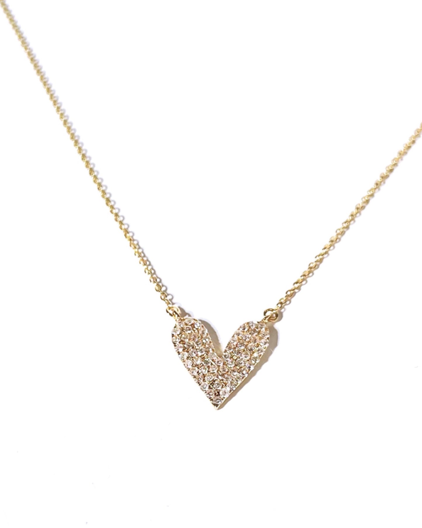 Tiny 14K Gold Heart Necklace