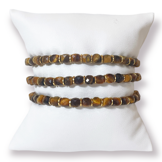 One Tiger’s Eye Natural Gemstone Bracelet