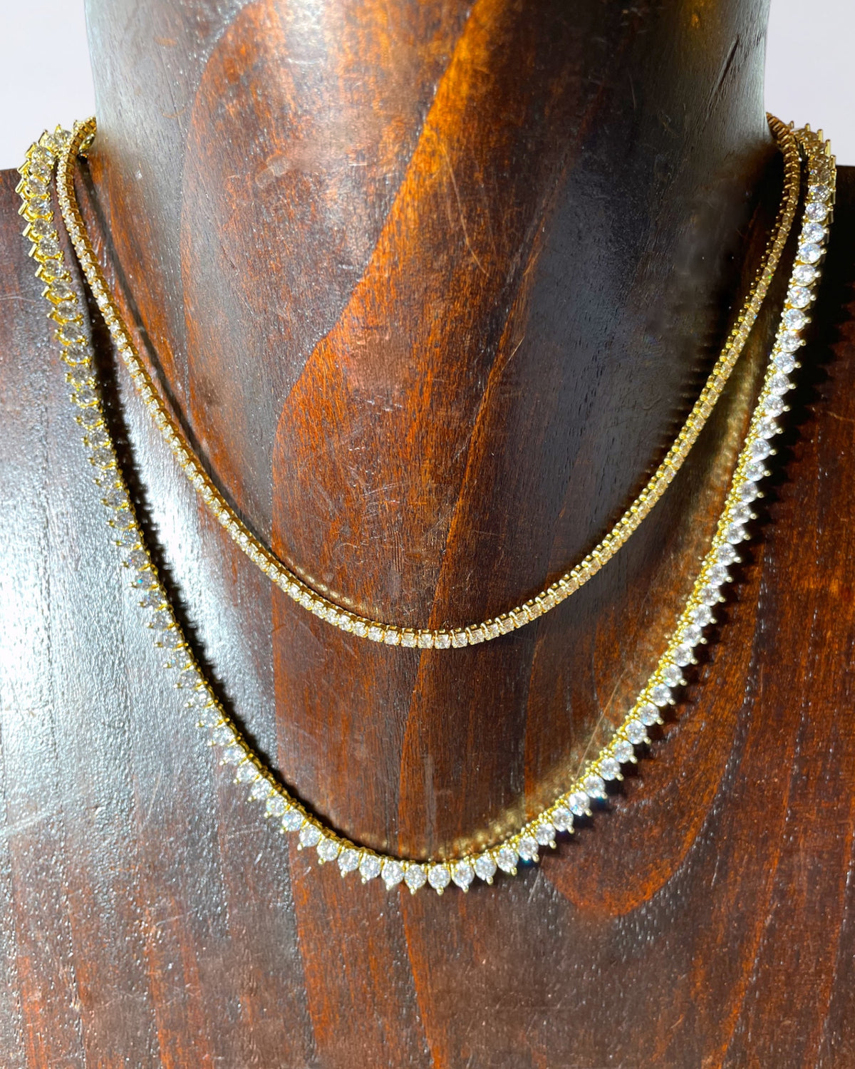 Sterling Silver Tennis Necklaces