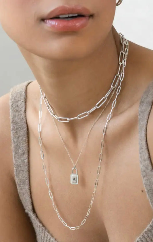 Paper clip Necklace