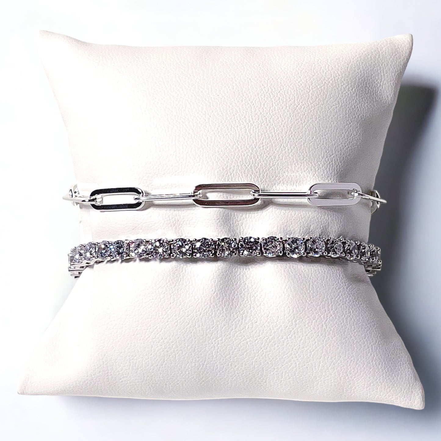 Sterling Silver 925vPaperclip Chain Bracelet