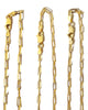 Sterling Silver 14k gold overlay Paperclip Chains Necklaces
