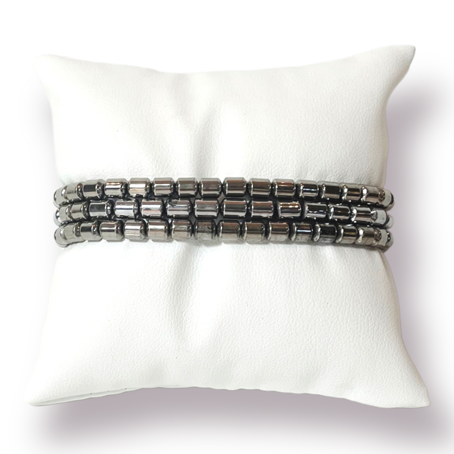 One Grey Natural Hematite Bracelet