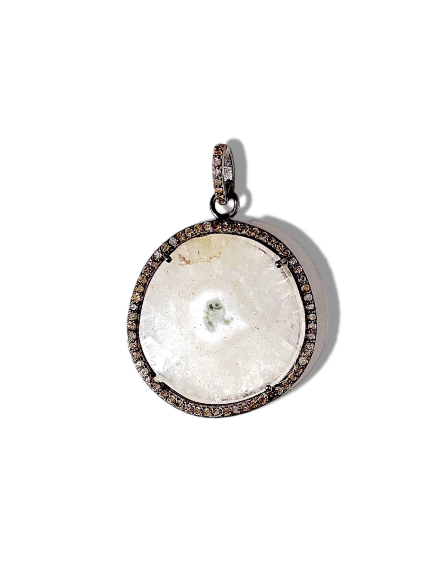 Diamond and Agate Pendant
